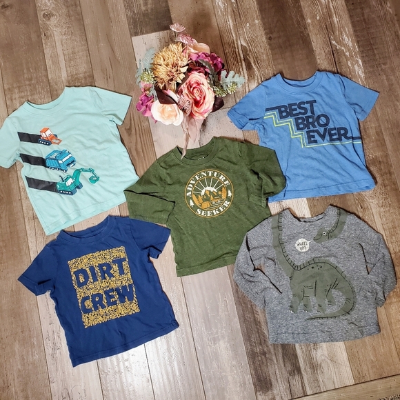 jumping beans baby boy casual shirt bundle 5pc sz 18m - Picture 2 of 11